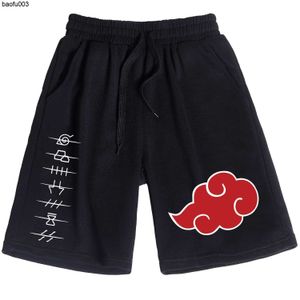 Camisetas de hombre Anime Ninja Red Cloud Shorts Gay Lesbian Gym Workout Shorts Gift J230522