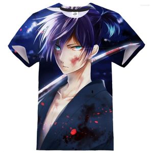 Heren t shirts anime noragami 3d print t-shirt mannen en dames sport casual streetwear hiphop shirt mode o-neck tees tops unisex