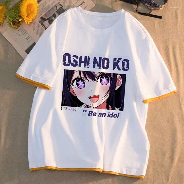 Camisetas de hombre Anime OSHI NO KO COS MEM CYO Kurokawa Akane Hoshino Ai Rubii Akuamarin Etc. Casual Relajado Cómodo Impreso Verano Camiseta