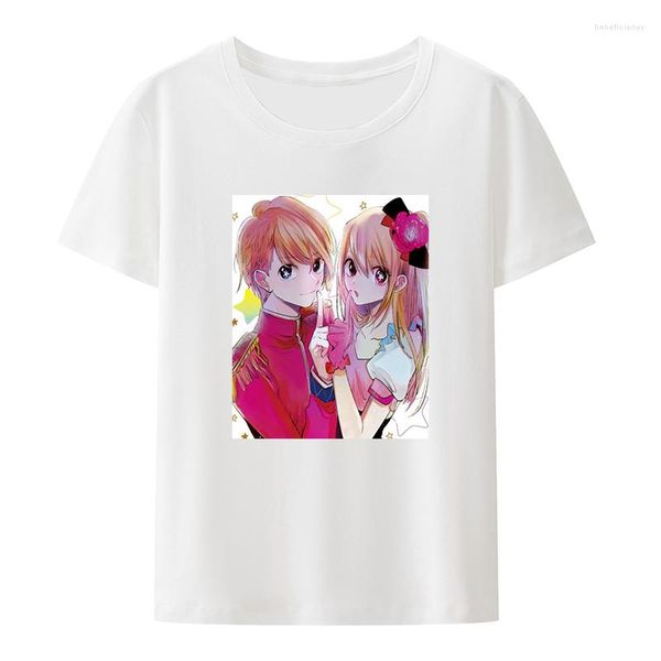 T-shirts pour hommes Anime Oshi No Ko T-shirts en coton OshinoKo Style Femme Vêtements Vêtements pour femmes T-shirt unique pour femmes Poleras Mujer Top Y2k