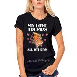 Camisetas para hombre Camisa de anime My Love Trumps All Others Día de San Valentín Novedad Camiseta Hombres Mujeres Unisex Moda Camiseta Tops