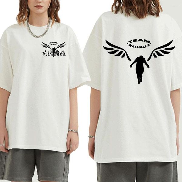 T-shirts pour hommes Anime Tokyo Revengers T-Shirt hommes chemise en coton équipe Walhalla Cosplay vêtements T-Shirt grande taille hauts Streetwear