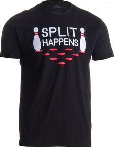 Heren t Shirts Ann Arbor T-Shirt Co. Split gebeurt | Grappig team Bowler Pin Humor unisex t-shirts zomermode