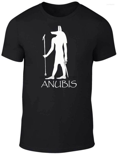 Camisetas para hombre, camiseta Anubis, camiseta divertida, símbolo de Egipto, historia, mitología, criatura, Dios, camisetas Harajuku, camiseta clásica de moda