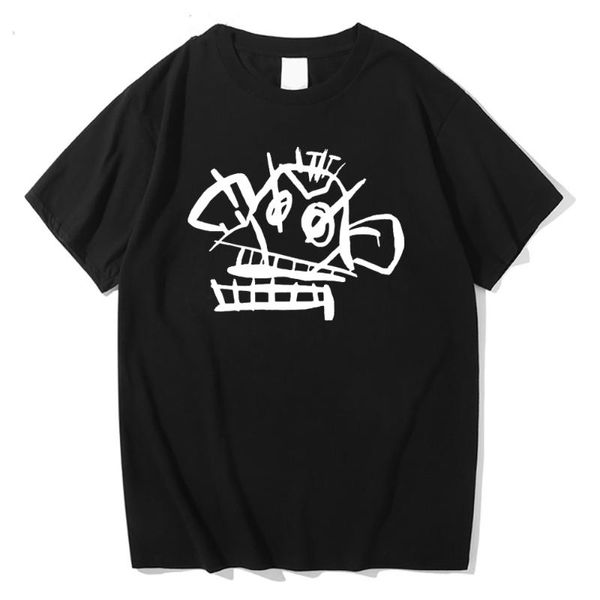 Camisetas para hombre Arcane Jinx Monkey Graffiti Ainme Print Hombres Verano Oversized Pure Cotton T-shirt Niños Hip Hop Tee Tops Ropa