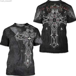 T-shirts hommes Archaic By Affliction Colisson 3D Imprimer Hommes O-Cou T-shirt Pour Homme Vêtements Casual Manches Courtes Été Y2k Vêtements Anime TeesL2402