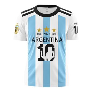 T-shirts pour hommes Drapeau argentin T-shirts imprimés en 3D Streetwear Sportswear Tshirt Femmes Hommes Champion d'Argentine 10 Tops surdimensionnés Tee Shirt 230601