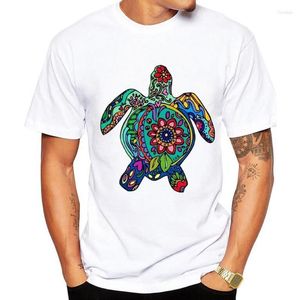 T-shirts pour hommes Arrivée 2023 Hommes Mode Drôle Coloré Tortue T-shirt À Manches Courtes Tee Hipster Cool Design Tops Mâle 4XL