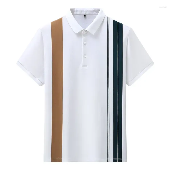 T-shirts pour hommes Arrivée Mode Super Large Summer Youth Polo Stripe T-shirt à manches courtes Plus Taille XL 2XL 3XL 4XL 5XL 6XL 7XL 8XL