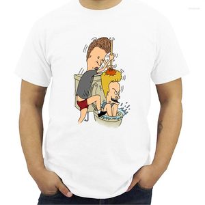 T-shirts pour hommes Arrivée Man Funny Beavis et Butthead Shirt mignon Cartoon élégant T-shirts Casual Camiseta Top Tee Tee
