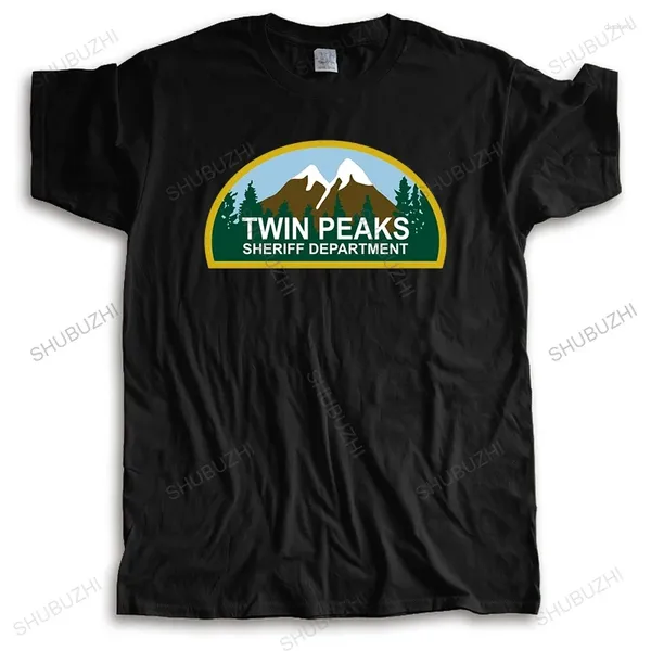 Camisetas para hombres Llegaron Hombres Camiseta Verano Manga corta Algodón Hombre Ropa Twin Peaks Población para hombre Camisa gráfica Tamaño más grande