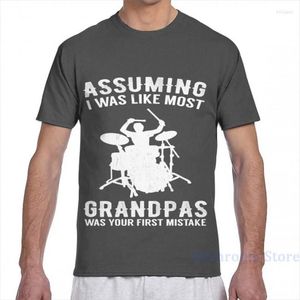 T-shirts pour hommes en supposant que j'étais comme la plupart des grands-pères drôle batteur tambour hommes T-Shirt femmes partout impression mode fille chemise garçon hauts t-shirts