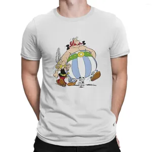 Camisetas para hombre, camiseta Asterix y Obelix Go, camisetas gráficas para hombre, camisetas Vintage para hombre, ropa de calle de poliéster de verano, camiseta Harajuku