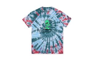 Camisetas de hombre Astroworld Camisetas Hombres Mujeres Alien Print Tie Dye Astroworld Camiseta Streetwear Hip Hop ASTROWORLD T Shirt J230625