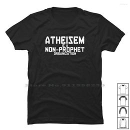 Camisetas para hombre Atheism Is A Non Prophet Organisation Shirt Símbolo de algodón Sport Organ Tage Prop Food Port Logo Pro