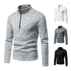 Camisetas para hombre, ropa de calle con diseño de cremallera y solapa de otoño e invierno, jersey de cuello alto, camiseta de fondo, copo de nieve