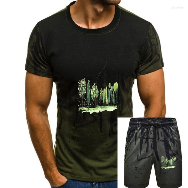 Camisetas para hombres Camisa gráfica de planta de otoño