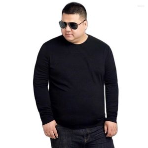 Hommes t-shirts automne hiver hommes T-shirt à manches longues grande taille 8XL 9XL 10XL Simple maison grand coton T-shirt t-shirts hauts sous-vêtements en vrac