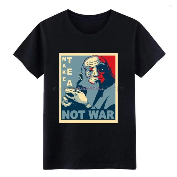 T-shirts pour hommes Avatar Iroh Make Not War T-shirts Designs Funny Short Sleeve Plus Size 5xl Pictures Loose Comical Spring Formal Tee