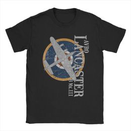 Camisetas de hombre Avro Lancaster WWII Bomber camiseta hombres mujeres puro algodón Vintage cuello redondo alfabeto piloto camisetas ropa de manga corta