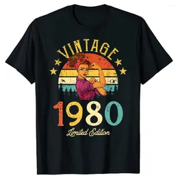 T-shirts pour hommes génial anniversaire rétro anniversaire t-shirts haut Harajuku streetwear t-shirts Vintage 1980 et 1988 chemise hommes à manches courtes-shirt