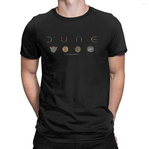 Heren t shirts geweldige duin logo's geïnspireerd door arrakis woestijn t-shirts voor mannen o nek katoenen shirt korte mouw cadeau idee kleding