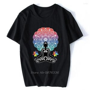 T-shirts pour hommes Aztec Yoga Bouddha Chakra Méditation Chemise Unisexe Top No Pain Gain Hommes Coton O-cou Tshirt Hip Hop Tees Streetwear Harajuku