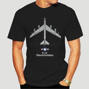 Camisetas para hombre B-52 Stratofortress Tech dibujo bombardero de la Guerra Fría camisetas para hombre camiseta negra S-5XL camiseta de moda