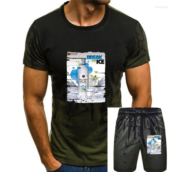 Camisetas para hombre Bacardí Artic Grape imagen desgastada camisa