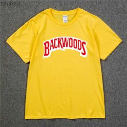 BACKWOODS T-shirts 2022 Gloednieuwe Mannen Korte Mouw Katoenen T-shirt Mode Straat Hip Hop Rock Streetwear Mannen Swag tshirtL240110