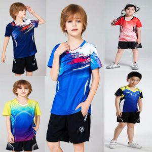 Heren t shirts badminton t -shirt jongens sportuniform kindertenis mujer kindertafel tennis sets shirt met shorts girls hardlopen slijtage