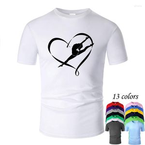 Hommes t-shirts Ballet danse ligne Art O cou coton chemise hommes et femme unisexe été à manches courtes conçu t-shirt décontracté M02063