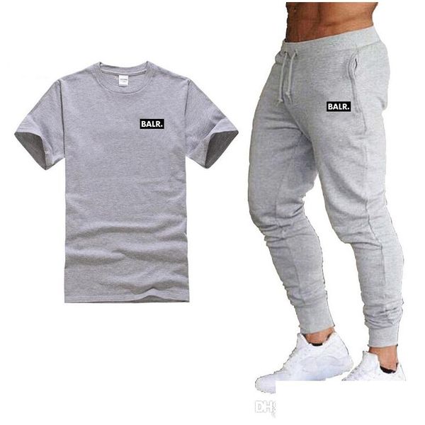 Camisetas para hombre Balr Diseñador Camiseta Agregar Jogger Chinos Hombres Moda Harem Pantalones largos Drop Delivery Ropa Ropa para hombre Tee284c