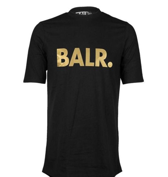 Camisetas para hombres Balr Tide Street Tide Shortleved Red Lleble Neck Flowved Cotton Men S Personalidad Men S Tshirt1812288