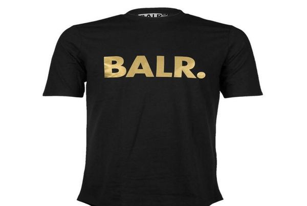 Camisetas para hombres Balr Tide de la calle Cuello corta Redonda de algodón de algodón de algodón de mangas de manga