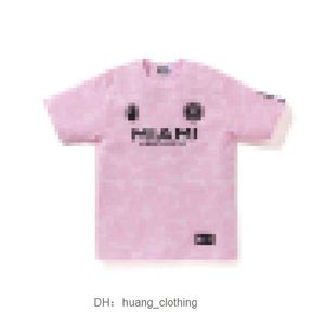 T-shirts pour hommes Bape X MIAMI Un singe de bain Rare Gorilla Head T-shirt imprimé T-shirt à manches courtes CR22