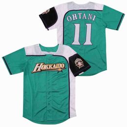 Camisetas para hombres Jersey de béisbol Japón Hokkaido 16 OHTANI Jerseys Costura Bordado Alta calidad Deportes baratos al aire libre Verde Blanco 2023 Mundo Nuevo J240221