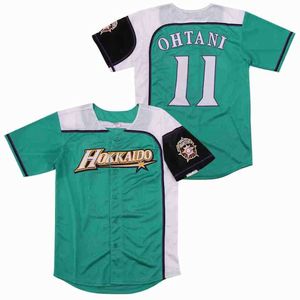 T-shirts masculins Baseball Jersey Japan Hokkaido 16 Ohtani Jerseys Couture de broderie haute qualité