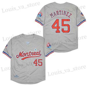 Heren T-shirts Baseball jersey Montreal 8 Carter 27 Guerrero 45 Martinez 10 Dawson Jerseys naaien borduurwerk hoogwaardige sport buitengrijs T240408