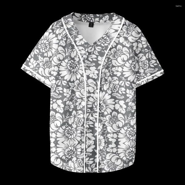 Camisetas para hombre Uniforme de béisbol Camiseta Tie-Dye Impresión 3D Merch Unisex Estilo HipHop Ropa de calle Y2k para hombres