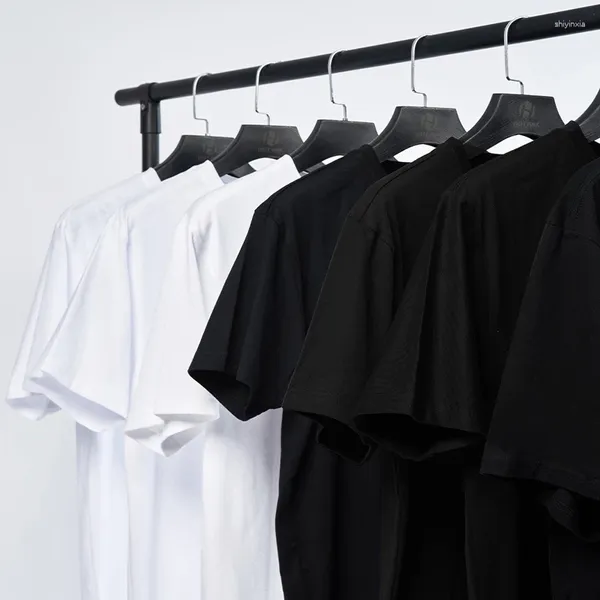 Camisetas para Hombres Camisetas Básicas para Hombres Primavera Verano Manga Corta Cuello Redondo Color Puro Fondo Llanura Camiseta Ropa para Hombres Jersey Casual Tops