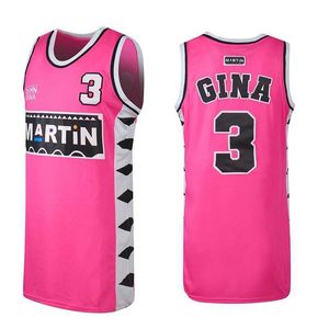 T-shirts masculins Basketball Jerseys Martin 3 Gina Jersey Couture broderie pas cher à haute pierre