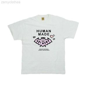 T-shirts pour hommes Bat Human Made Fashion T-Shirt Hommes 1 1 Meilleure qualité Human Made Women Tee Streetwear Tops Oversize T Shirt Homme Vêtements