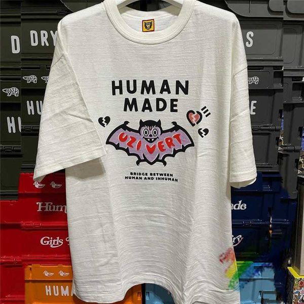 T-shirts pour hommes Bat Human Made T-Shirt Hommes Femmes 1 1 Haute Qualité Human Made Tee Slogan Graphic Print Tops Oversize T Shirt T221202