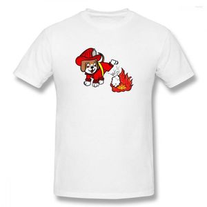 Camisetas de hombre Beagle bombero parodia novedad básica manga corta camiseta perro amigo camisa tamaño EE. UU.