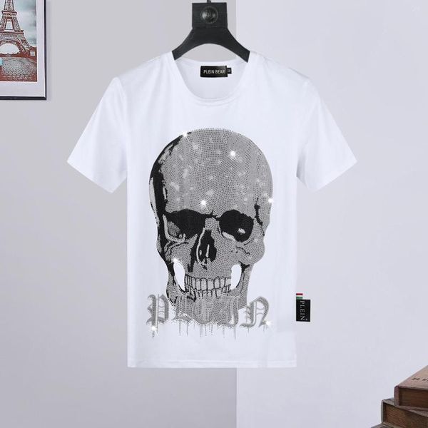 T-shirts pour hommes BEAR T-SHIRT EN JERSEY pour hommes ICONIQUE Classique avec crâne de cristal T-shirts en coton Hauts pour hommes T-shirts confortables 1129