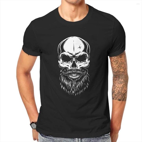 Camisetas de hombre Beardo Skull Beard Shirt Corte de pelo Wizardry Cotton Tops Crazy manga corta cuello redondo camiseta impresa