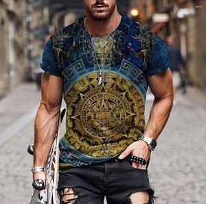 Heren T-shirts Mooie Azteekse Mexico Patroon 3D All Over Print Mannen Shirt Harajuku Mode Korte Mouw Zomer Streetwear unisex T-shirt