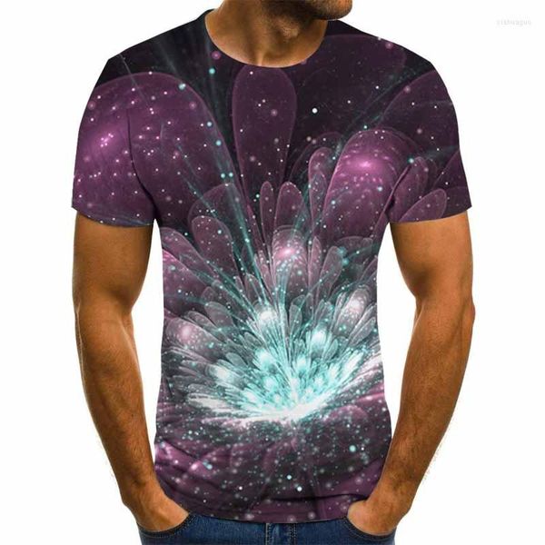 T-shirts pour hommes belles fleurs T-shirt homme 3D hommes vêtements à manches courtes Hip Hop Streetwear mignon drôle