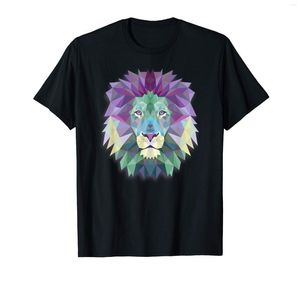 T-shirts pour hommes T-shirt d'art graphique Beautiful Lion Polygon